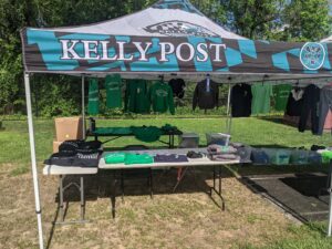 Kelly Post Day swag booth