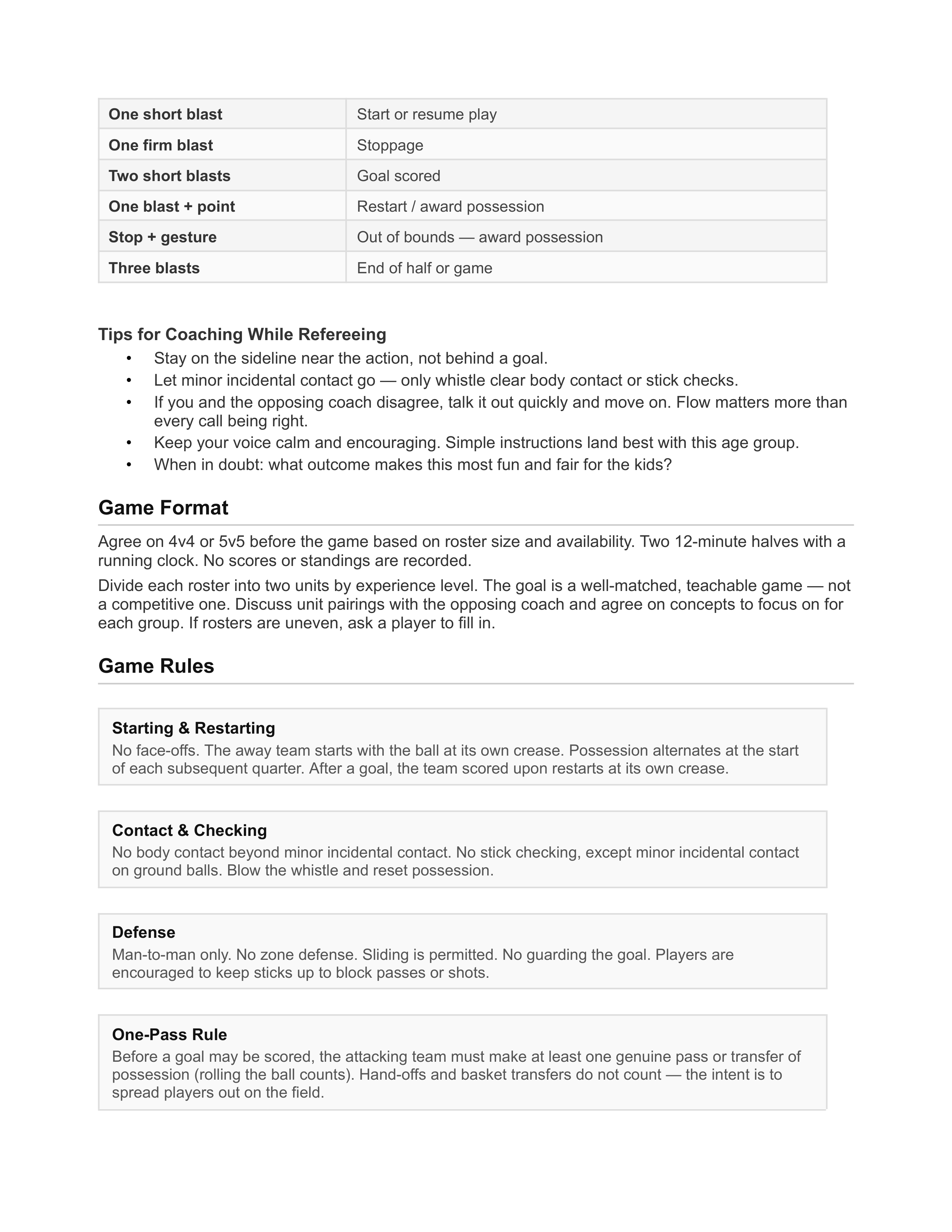 KP Ducks Rules &amp; Guidelines-2